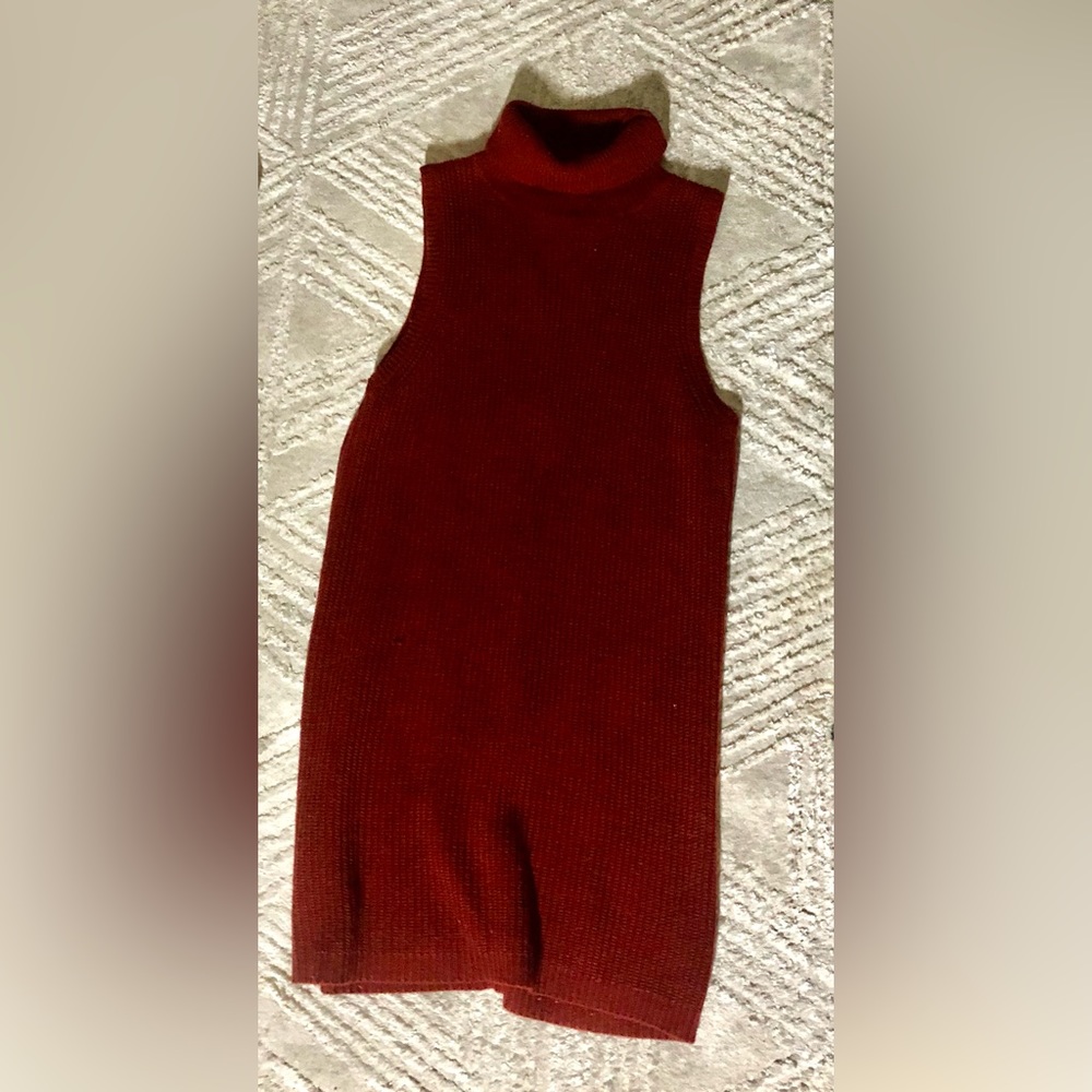 Knitted turtle neck dress